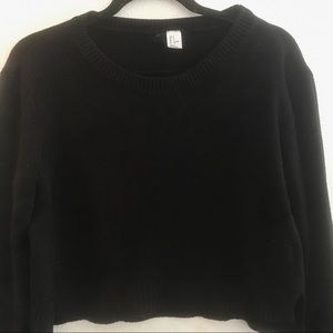 H&M crop basic long sleeve sweater
